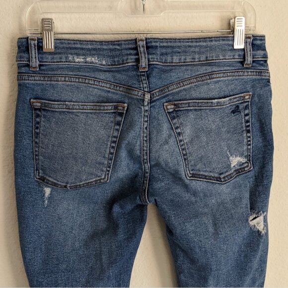 DL1961 Margaux Instasculpt Ankle Cropped Skinny Blue Jeans in Karmic Sz 28 - Picture 6 of 11